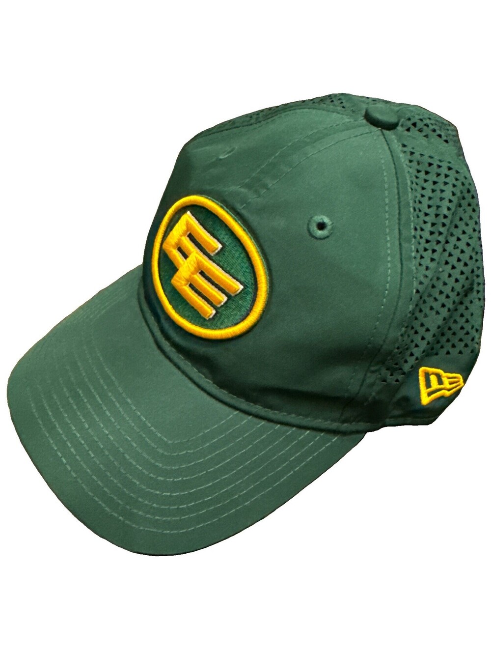Edmonton Eskimos New Era 9Forty Mesh Green Yellow Trucker Snapback Hat Vtg.